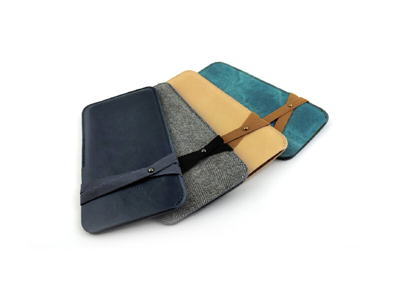 iPad case in three different colors.